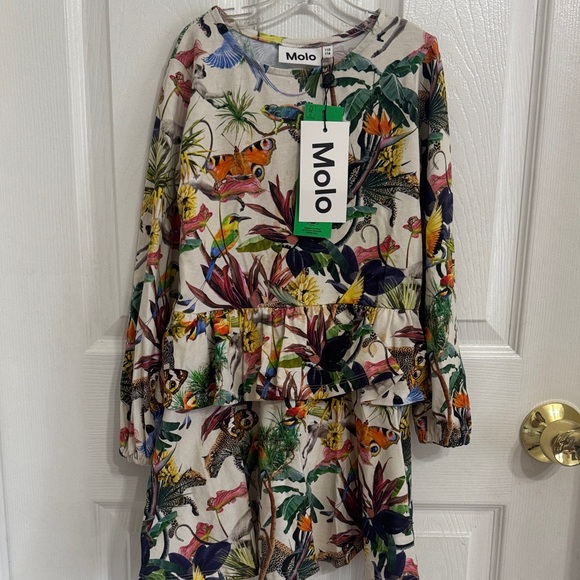 Molo Kids Vibrant Jungle Print Dress